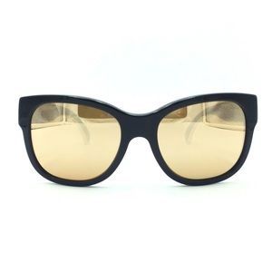 black and gold chanel sunglasses